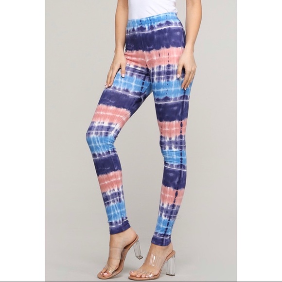 LAST PAIR! Fun Tie Dye leggings! - Picture 2 of 3